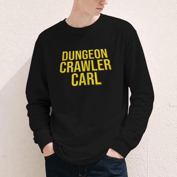 Dungeon Crawler Carl Yellow Text Logo LitRPG Series Book Youth Long Sleeve Tee