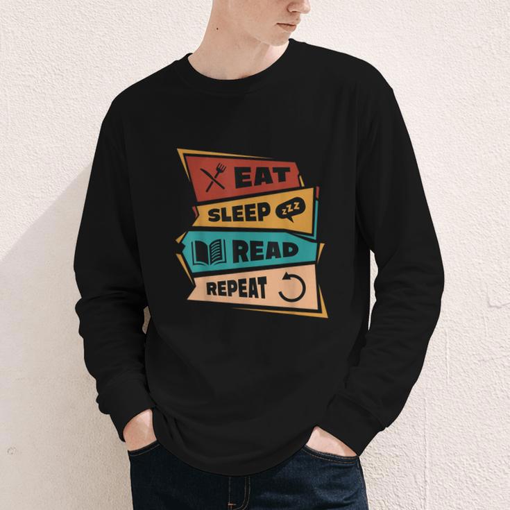 Eat Sleep Read Repeat Reading Books Reader Bookworm Youth Long Sleeve Tee Eat Sleep Read Repeat Reading Books Reader Bookworm Youth Long Sleeve Tee