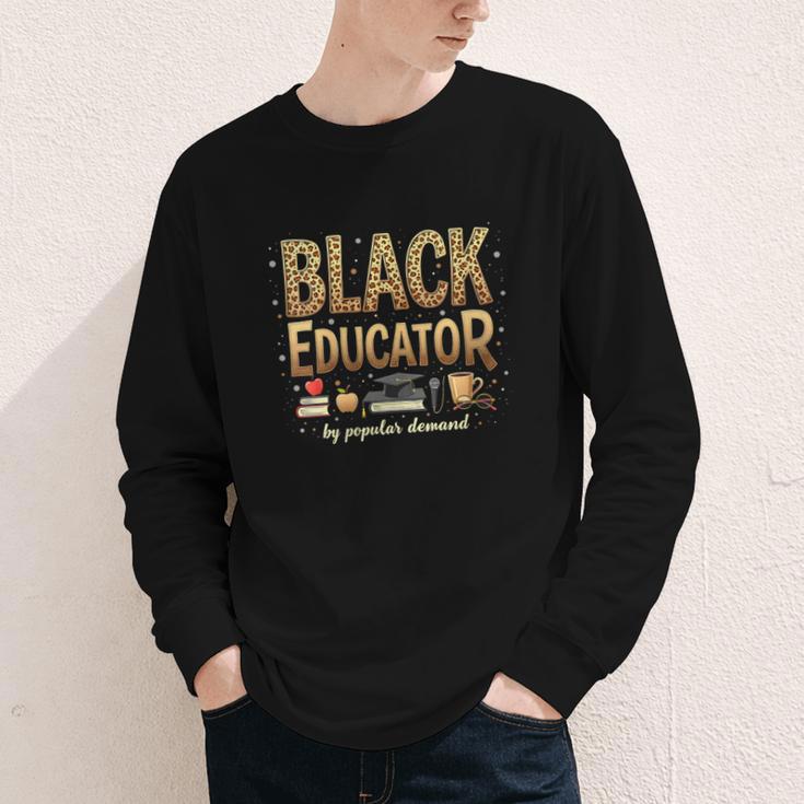 Educator By Popular Demand African American Book Lover Youth Long Sleeve Tee