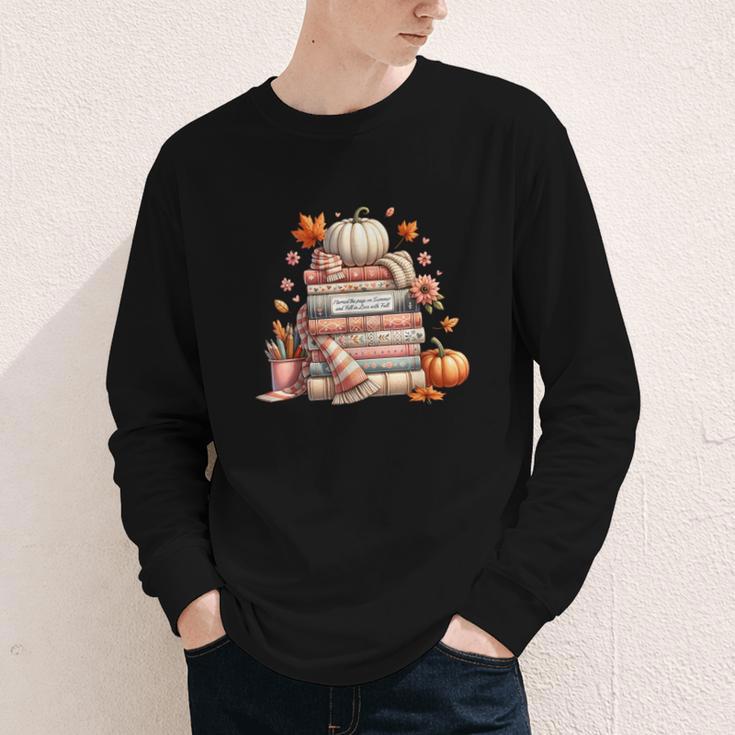 Fall Colors s I Love Fall s Books & Pumpkins Youth Long Sleeve Tee