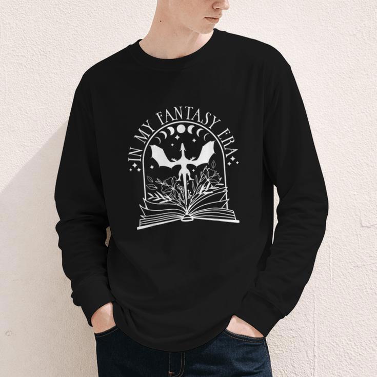 In My Fantasy Era Fantasy Book Book Reader Book Fantasy Youth Long Sleeve Tee
