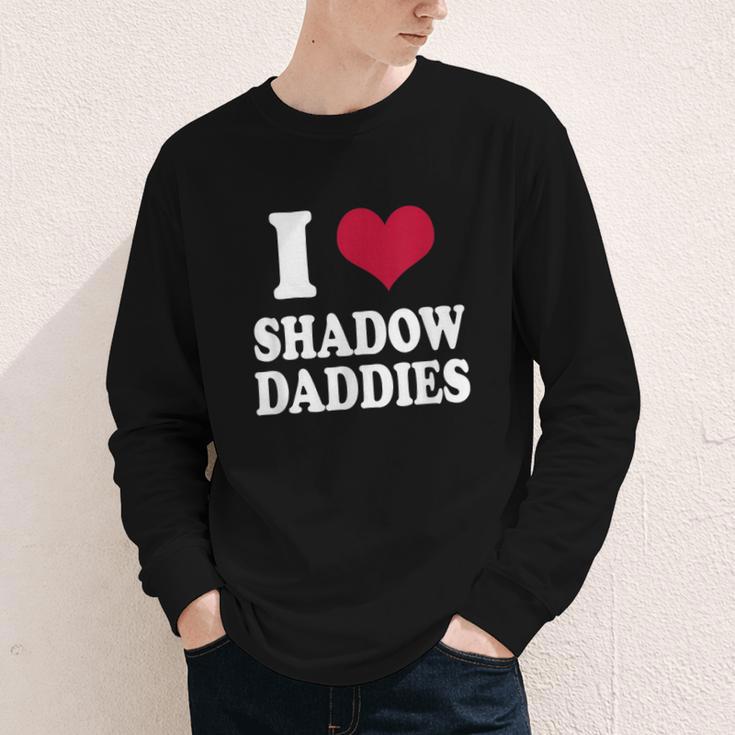 Fantasy Romantasy Book Lover I Love Heart Shadow Daddies Youth Long Sleeve Tee