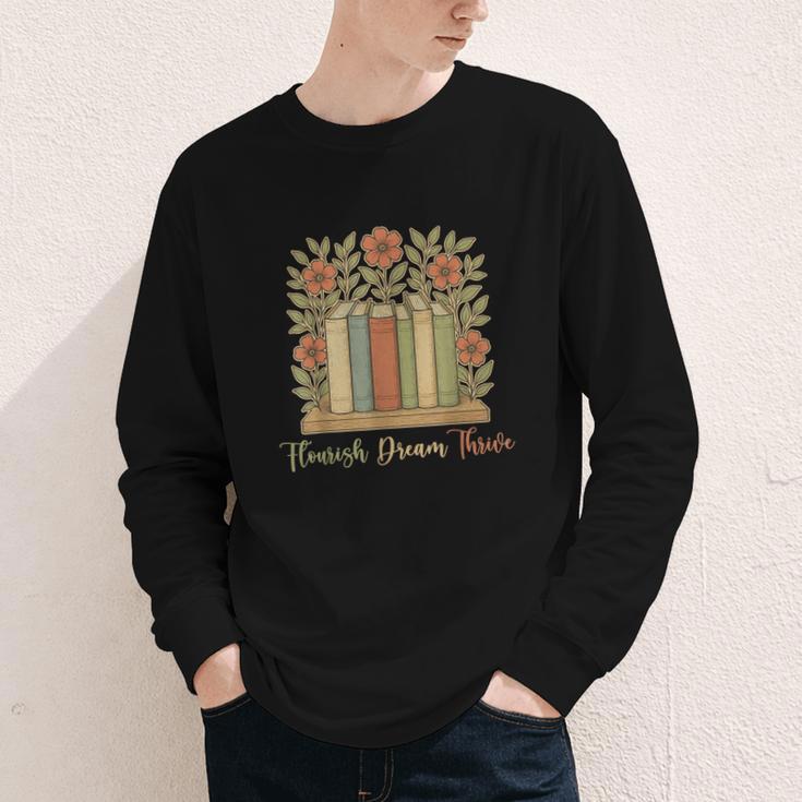 Flourish Dream Thrive Resist 84 67 Book Reading Nature Lover Youth Long Sleeve Tee Flourish Dream Thrive Resist 84 67 Book Reading Nature Lover Youth Long Sleeve Tee