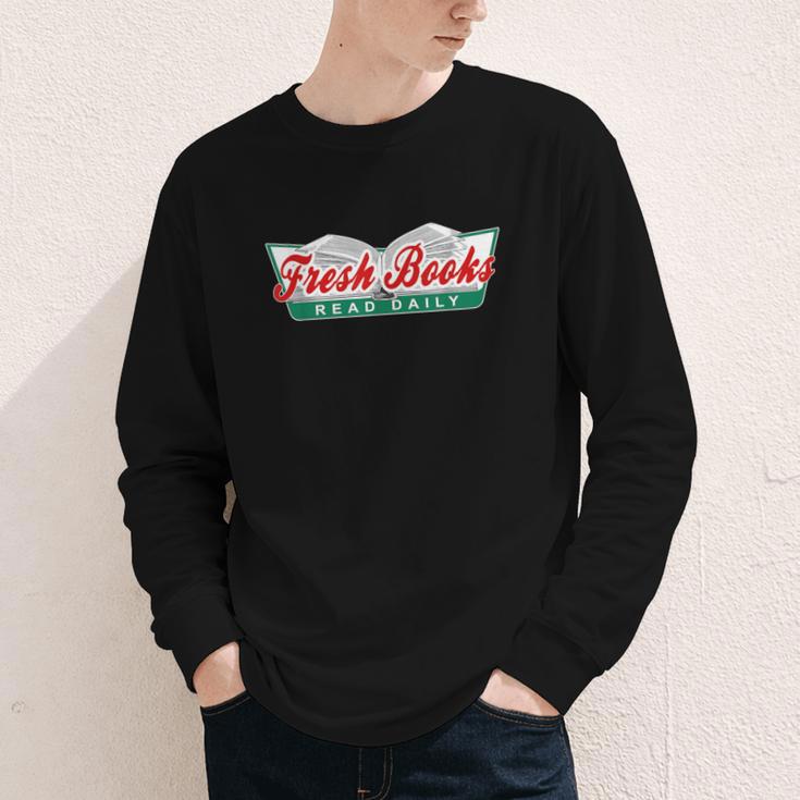Fresh Books Read Daily Saying Reading And Book Youth Long Sleeve Tee Fresh Books Read Daily Saying Reading And Book Youth Long Sleeve Tee