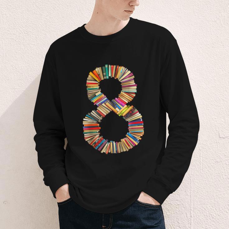 Fun 8th Birthday Books Themed 8 Years Old Boys Kids Girls Youth Long Sleeve Tee Fun 8th Birthday Books Themed 8 Years Old Boys Kids Girls Youth Long Sleeve Tee