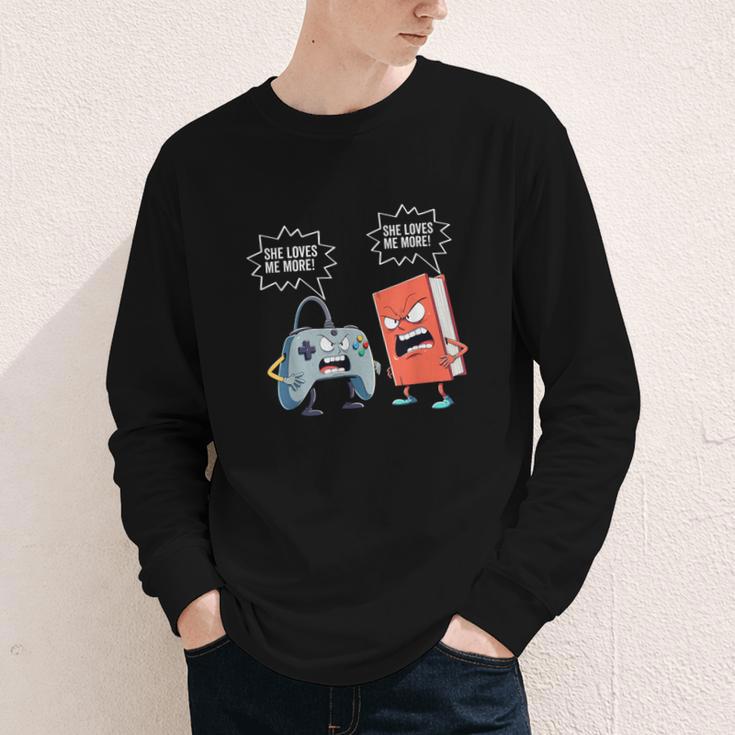Gamer Book Lover Girl Women Bookworm Video Gaming Daughter Youth Long Sleeve Tee Gamer Book Lover Girl Women Bookworm Video Gaming Daughter Youth Long Sleeve Tee