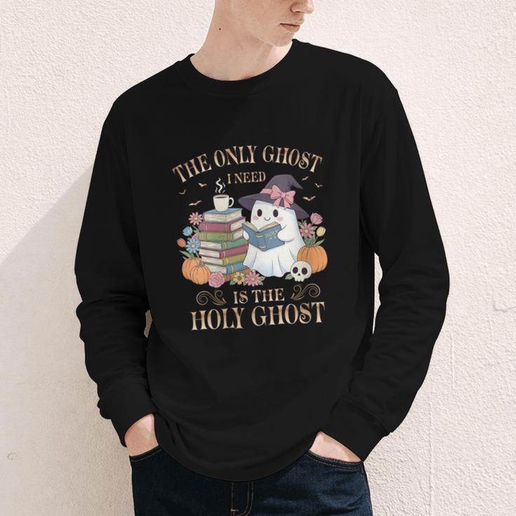 The Only Ghost I Need Is The Holy Ghost Books Reading Lovers Youth Long Sleeve Tee