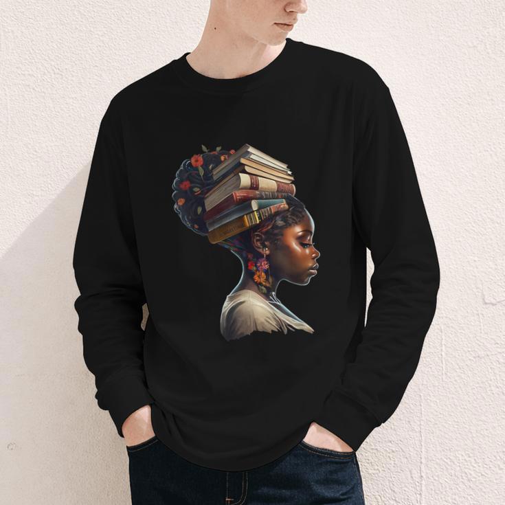 Girl Crown Of Books African Teacher Black History BHM Youth Long Sleeve Tee Girl Crown Of Books African Teacher Black History BHM Youth Long Sleeve Tee