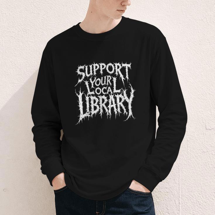 Gothic Support Your Local Library Lovers Book Youth Long Sleeve Tee Gothic Support Your Local Library Lovers Book Youth Long Sleeve Tee