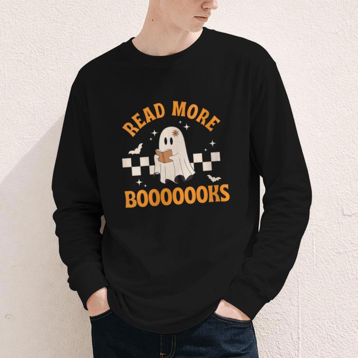 Groovy Halloween Teacher Spooky Read More Book Women Girl Youth Long Sleeve Tee Groovy Halloween Teacher Spooky Read More Book Women Girl Youth Long Sleeve Tee