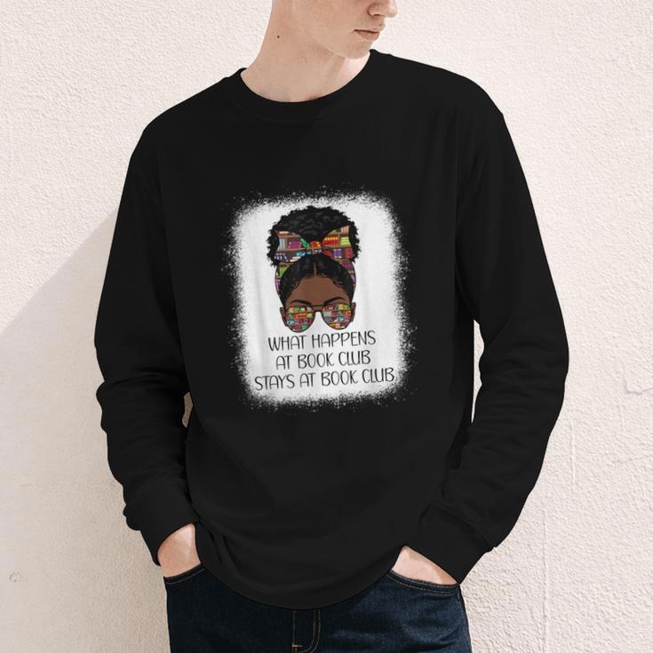 What Happens At Book Club Stays At Book Club Black Women Youth Long Sleeve Tee