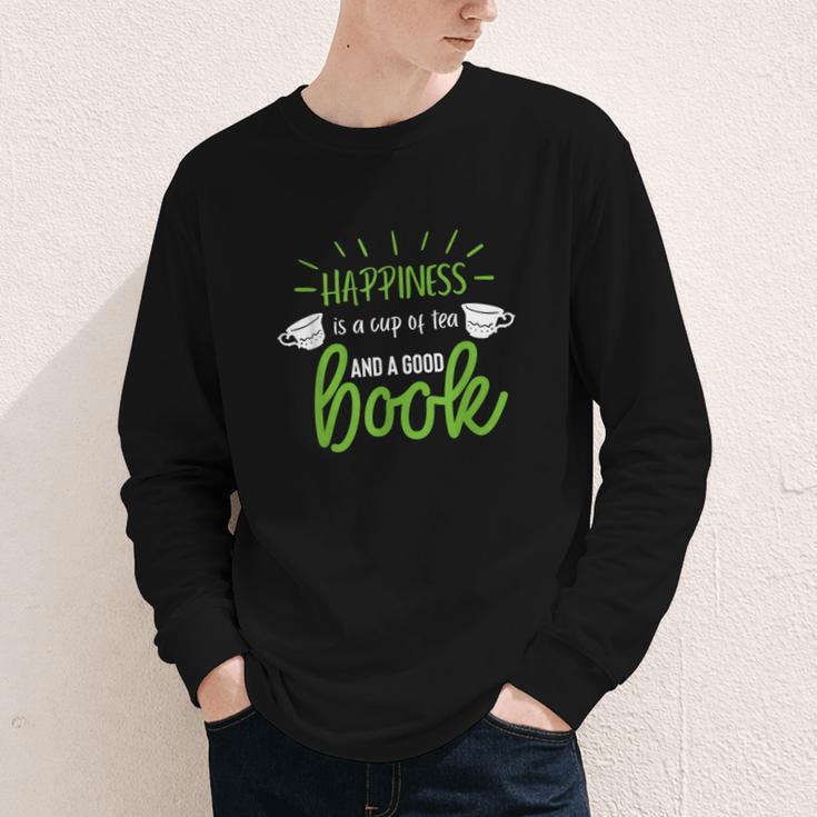 Happiness Is a Cup Of Tea And a Good Book Youth Long Sleeve Tee Happiness Is a Cup Of Tea And a Good Book Youth Long Sleeve Tee