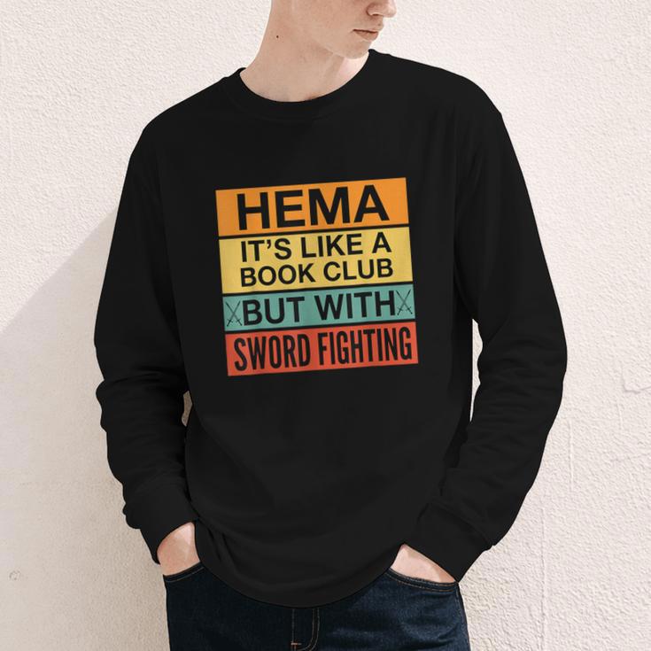 Hema Definition Like A Book Club With Swords Youth Long Sleeve Tee