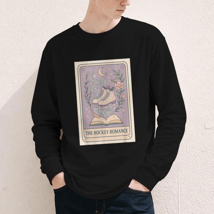 Hockey Romance Tarot Card Books Reader Cozy Reading Youth Long Sleeve Tee