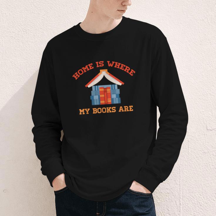 Home Is Where My Books Are Youth Long Sleeve Tee