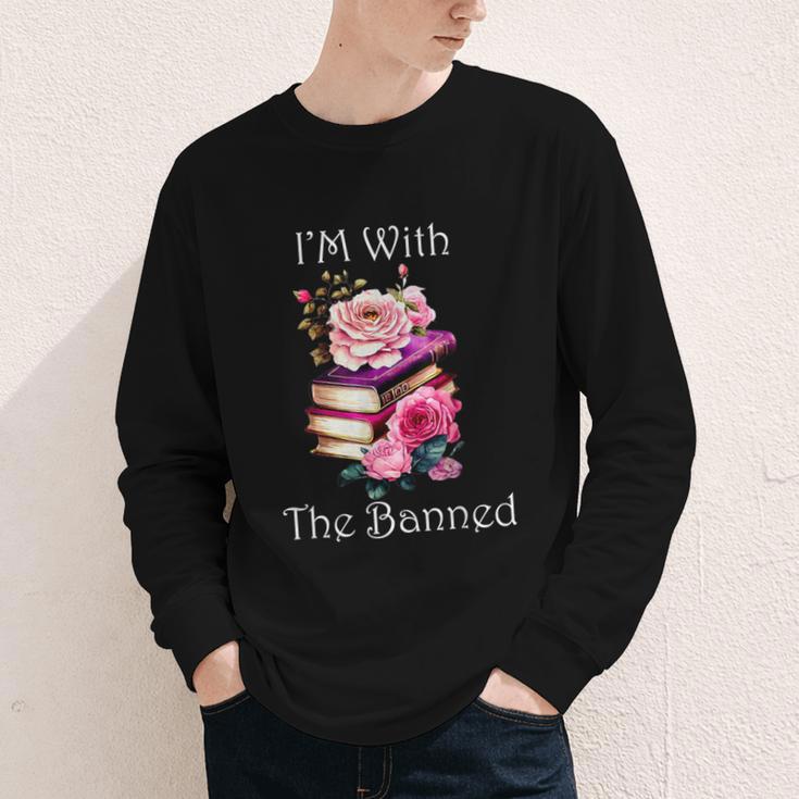 I'm With The Banned Books Bold Statement Against Censorshi Youth Long Sleeve Tee