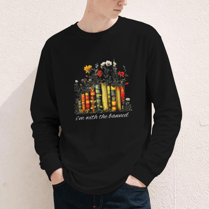 I'm With The Banned Banned Books Colorful Literary Fr Youth Long Sleeve Tee I'm With The Banned Banned Books Colorful Literary Fr Youth Long Sleeve Tee