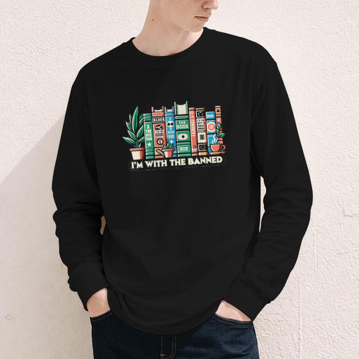 I'm With The Banned Books I Read Banned Books Lovers Youth Long Sleeve Tee