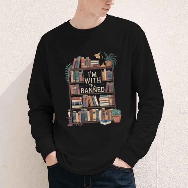 I'm With The Banned Books Reading Youth Long Sleeve Tee