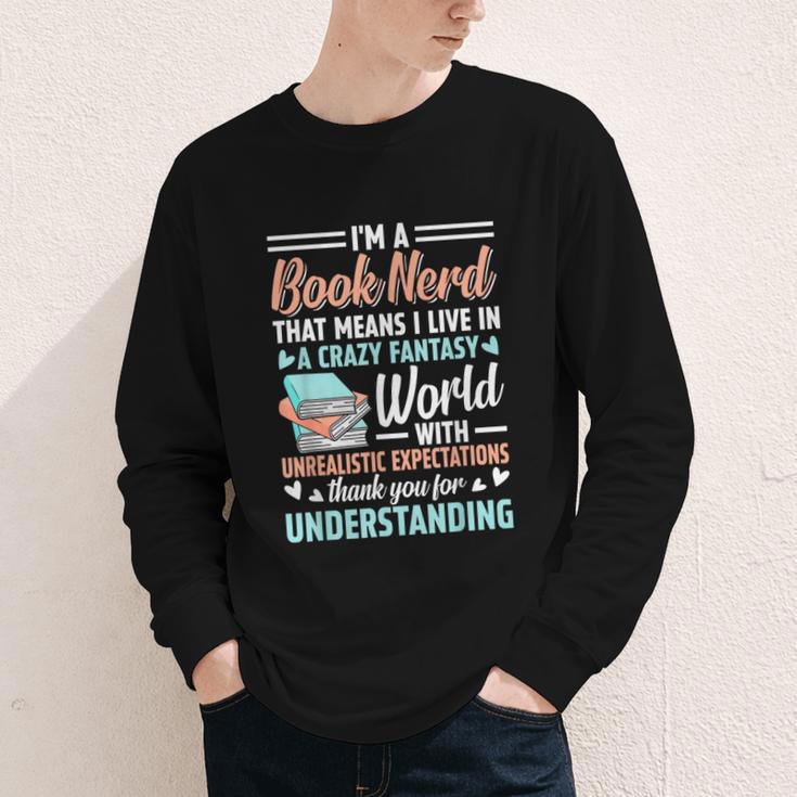 I'm a Book Nerd Bookworm Youth Long Sleeve Tee