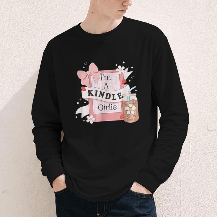 I'm A Kindle Girlie Book Lover Bookish Youth Long Sleeve Tee
