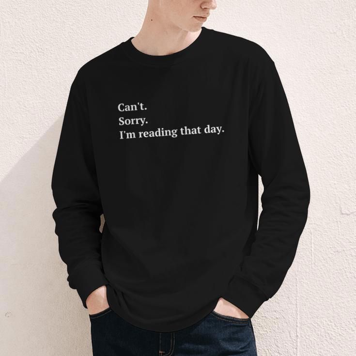I'm Reading That Day For Book Lovers And Readers Youth Long Sleeve Tee