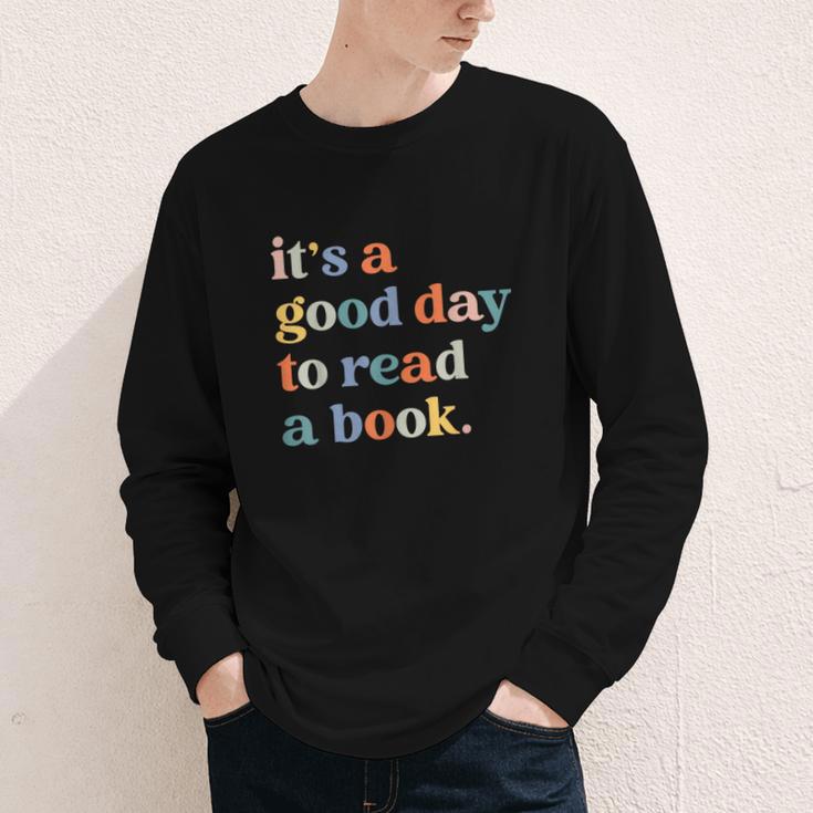 It's A Good Day To Read A Book Books Library Reading Youth Long Sleeve Tee