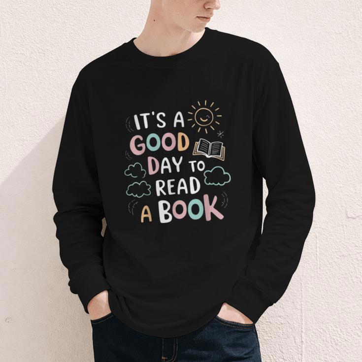 It's A Good Day To Read a Book Elementary Teacher Graphic Youth Long Sleeve Tee It's A Good Day To Read a Book Elementary Teacher Graphic Youth Long Sleeve Tee