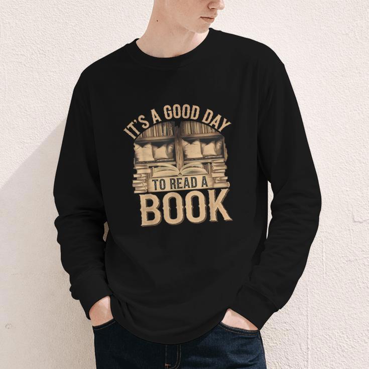 It’s a Good Day To Read a Book Lovers Library Reading Youth Long Sleeve Tee