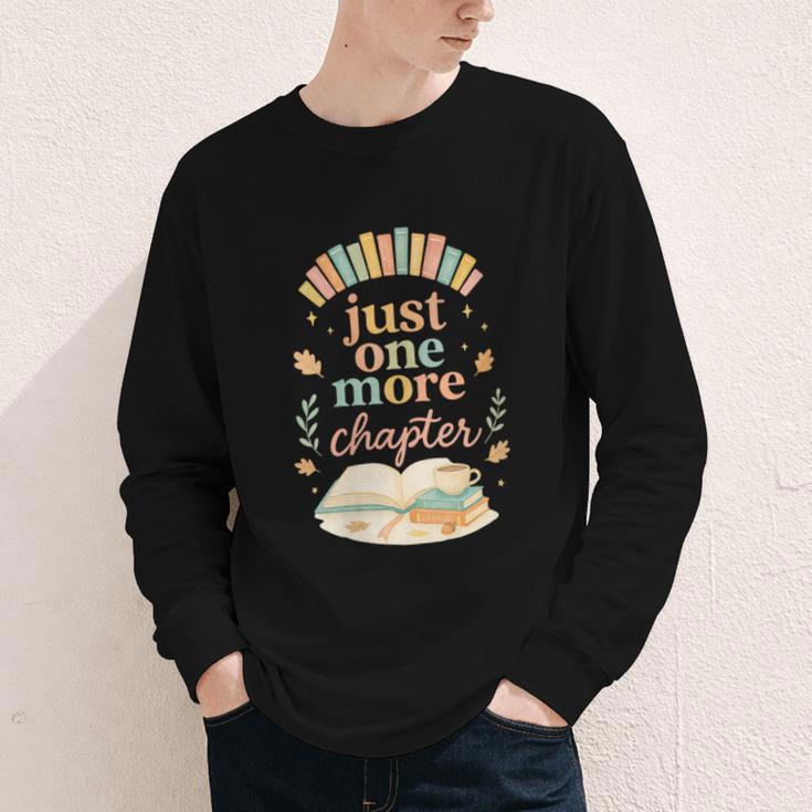 Just One More Chapter Cozy Book Lover Reading & Coffee Youth Long Sleeve Tee Just One More Chapter Cozy Book Lover Reading & Coffee Youth Long Sleeve Tee