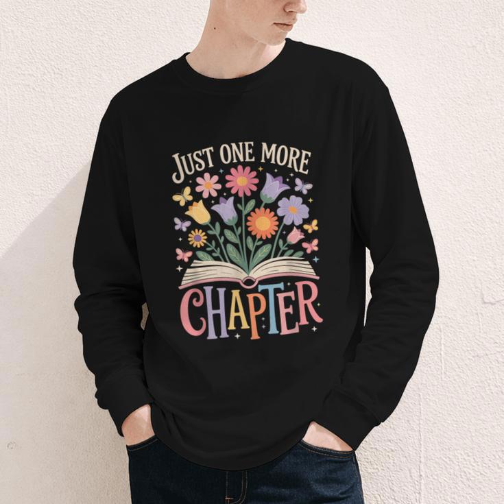 Just One More Chapter Reading Book Lover Youth Long Sleeve Tee