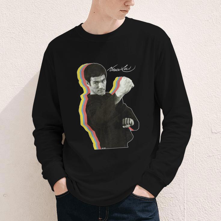 Kids Bruce Lee Photo From Fighting Method Book Kids Youth Long Sleeve Tee Kids Bruce Lee Photo From Fighting Method Book Kids Youth Long Sleeve Tee