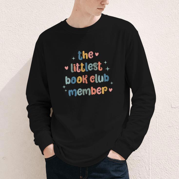 Kids The Littlest Book Club Member Book Lover Club Youth Long Sleeve Tee