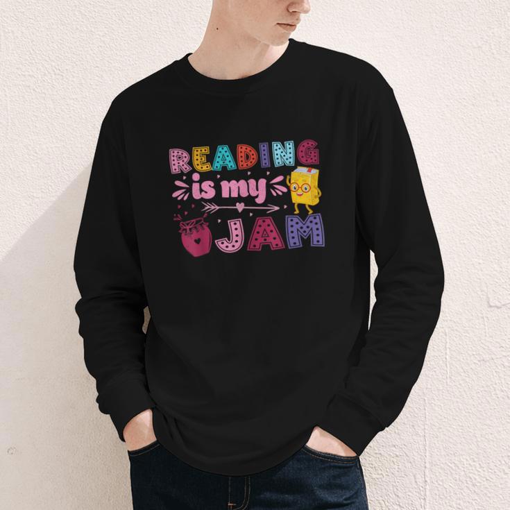 Kids Reading Book Lover Reading Is My Jam Youth Long Sleeve Tee Kids Reading Book Lover Reading Is My Jam Youth Long Sleeve Tee
