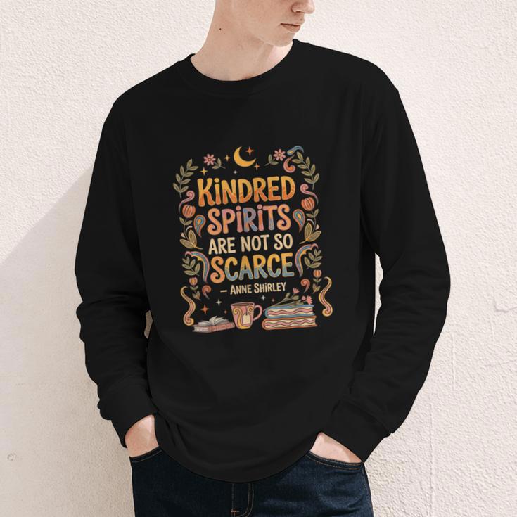 Kindred Spirits Are Not So Scarce Bookish Quote Youth Long Sleeve Tee Kindred Spirits Are Not So Scarce Bookish Quote Youth Long Sleeve Tee