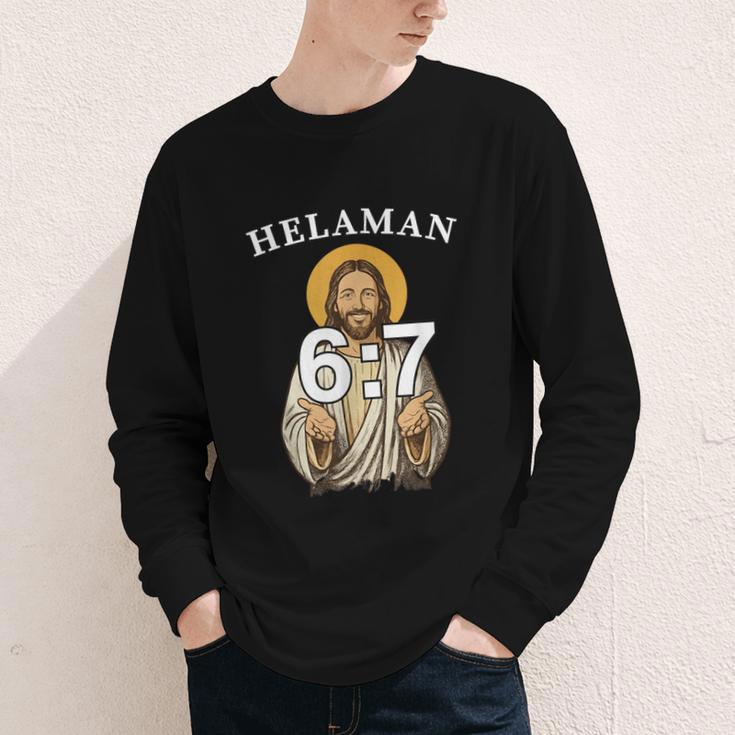 LDS Book Of Mormon Meme Helaman 6 Youth Long Sleeve Tee
