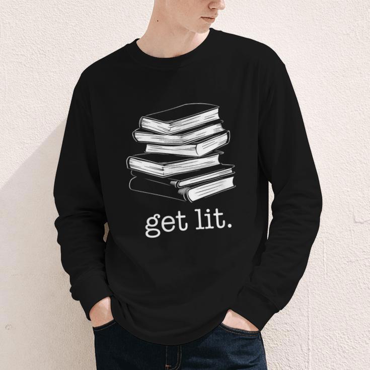 Let's Get Lit Books Youth Long Sleeve Tee Let's Get Lit Books Youth Long Sleeve Tee