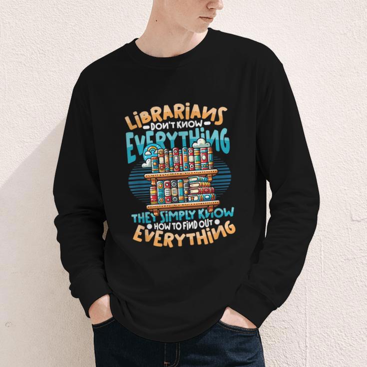 Librarian Book Lover Library Librarian Youth Long Sleeve Tee