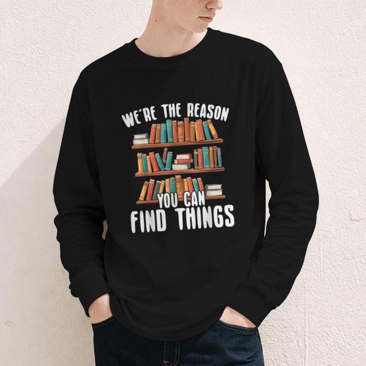 Librarian Reading Books Lover Library Youth Long Sleeve Tee