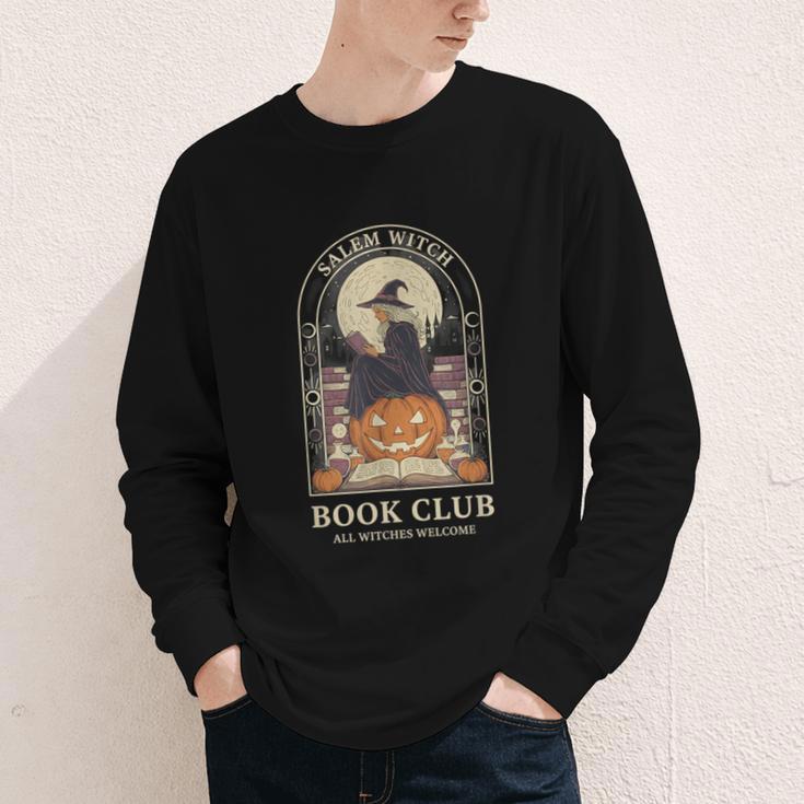 Literary Salem Witch Book Club All Witches Welcome Youth Long Sleeve Tee