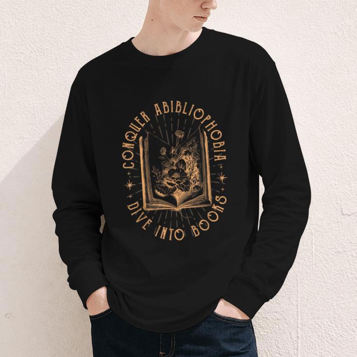 Literature Bookworm Abibliophobia Bookish Youth Long Sleeve Tee Literature Bookworm Abibliophobia Bookish Youth Long Sleeve Tee