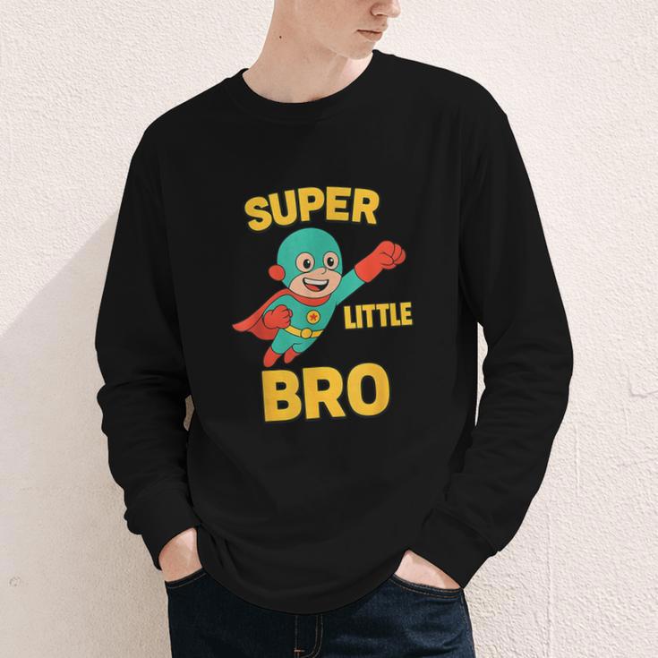 Little Cute Superhero Brother Comic Book Baby Bro Youth Long Sleeve Tee