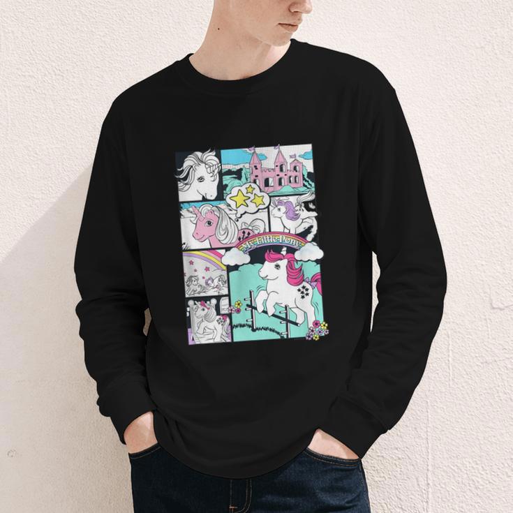 My Little Pony Classic Vintage Rainbow Castle Comic Book Youth Long Sleeve Tee