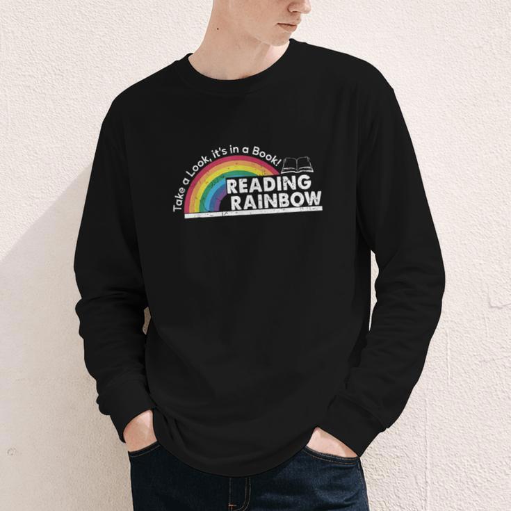 Take A Look It's In A Book Retro Reading Book Lover Youth Long Sleeve Tee Take A Look It's In A Book Retro Reading Book Lover Youth Long Sleeve Tee
