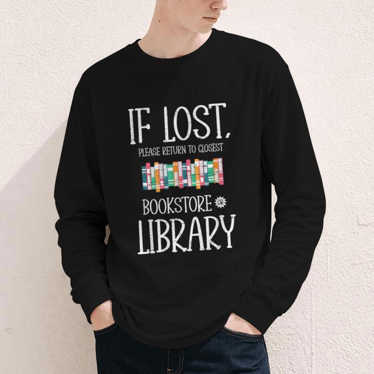 If Lost Please Return To Closest Bookstore Or Library Youth Long Sleeve Tee If Lost Please Return To Closest Bookstore Or Library Youth Long Sleeve Tee