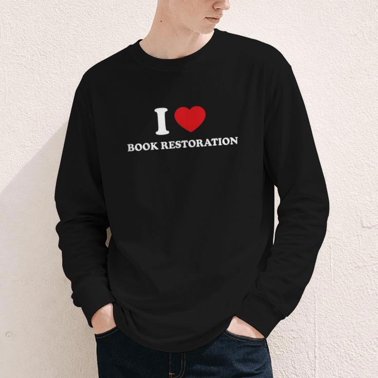 I LOVE BOOK RESTORATION Youth Long Sleeve Tee