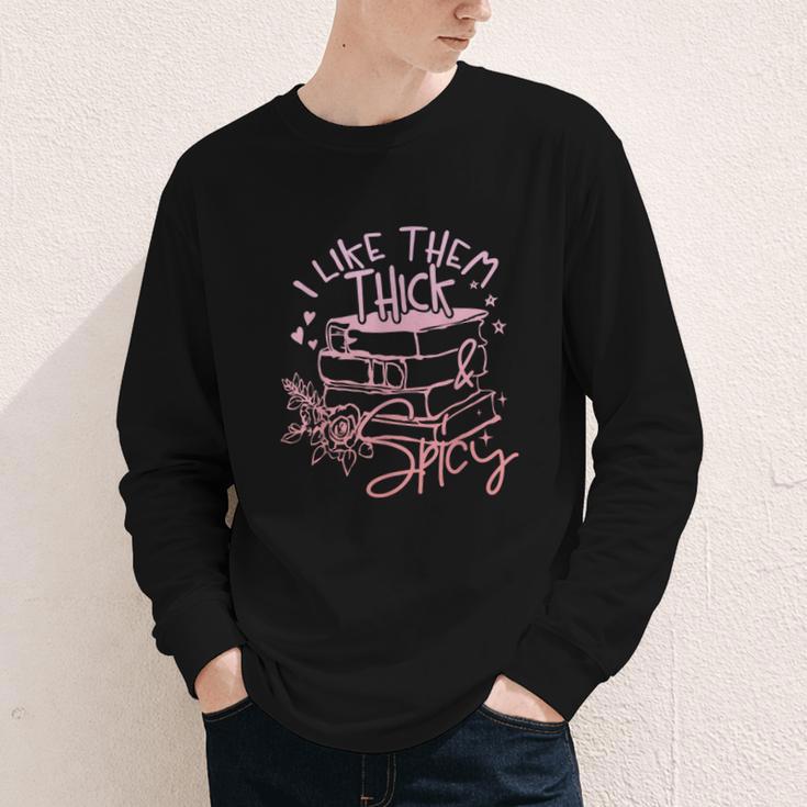 I Like Them Thick And Spicy Booktok Reader Youth Long Sleeve Tee