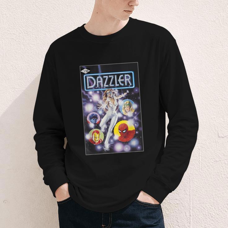 Marvel Universe Classic Dazzler Light Power Comic Book Cover Youth Long Sleeve Tee Marvel Universe Classic Dazzler Light Power Comic Book Cover Youth Long Sleeve Tee