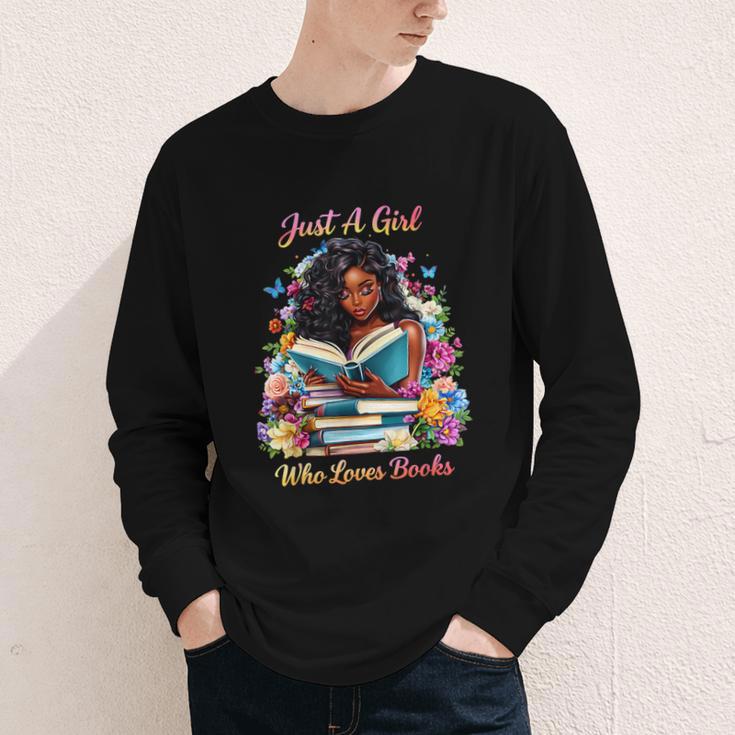 Melanin Book Month Honoring Past Inspiring Pride Youth Long Sleeve Tee