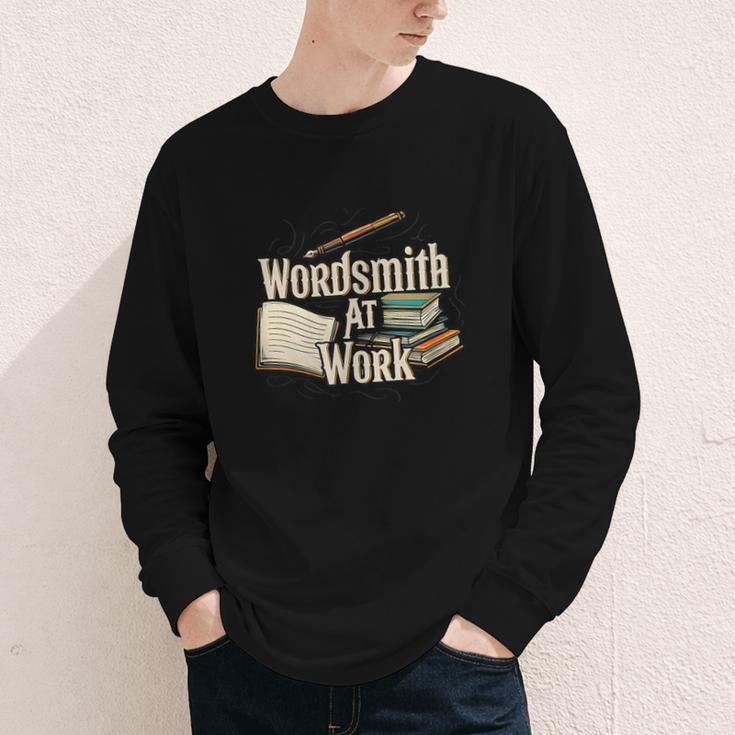 Wordsmith At Work Vintage Writer & Author Pen Book Lover Youth Long Sleeve Tee Wordsmith At Work Vintage Writer & Author Pen Book Lover Youth Long Sleeve Tee